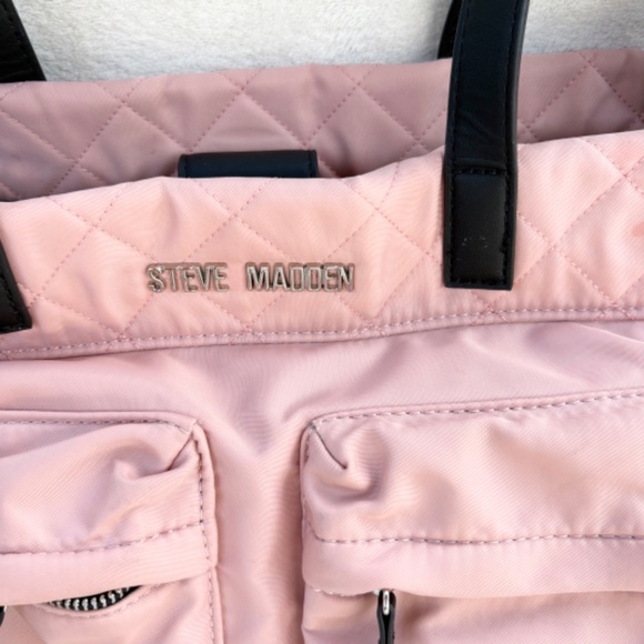 Steve Madden Travel Weekener Tote Bag Blush-Pink - Picture 2 of 12